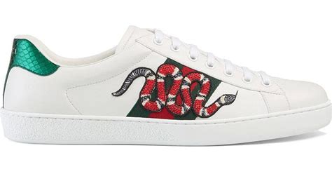 gucci ace sneakers snake replica|gucci embroidered snake sneakers.